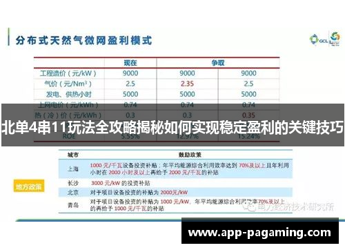 北单4串11玩法全攻略揭秘如何实现稳定盈利的关键技巧